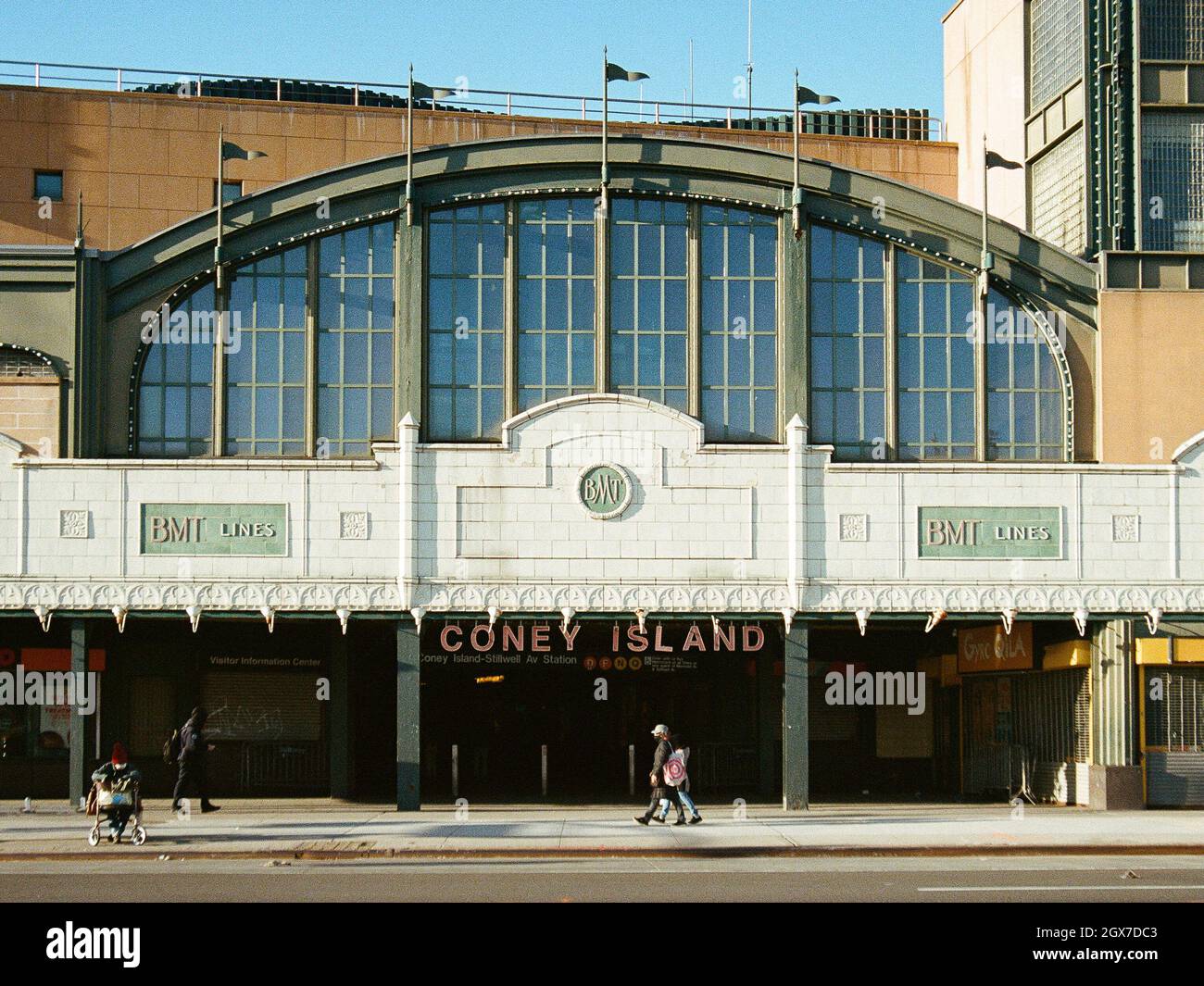 Subway station in Coney Island, Brooklyn, New York City Stock Photo