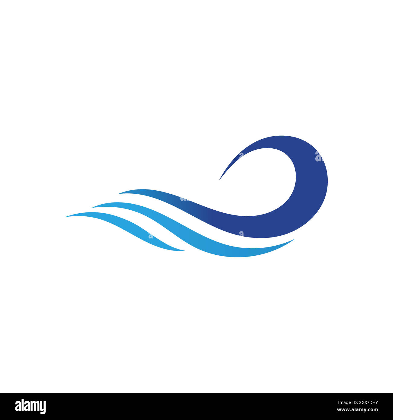 Water wave logo vector design hi-res stock photography and images - Alamy
