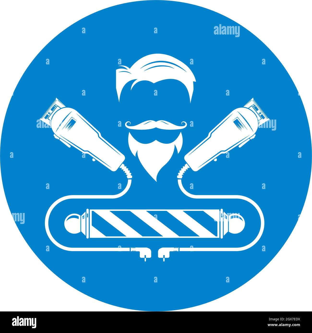 barber shop icon logo vector icon Stock Vector Image & Art - Alamy