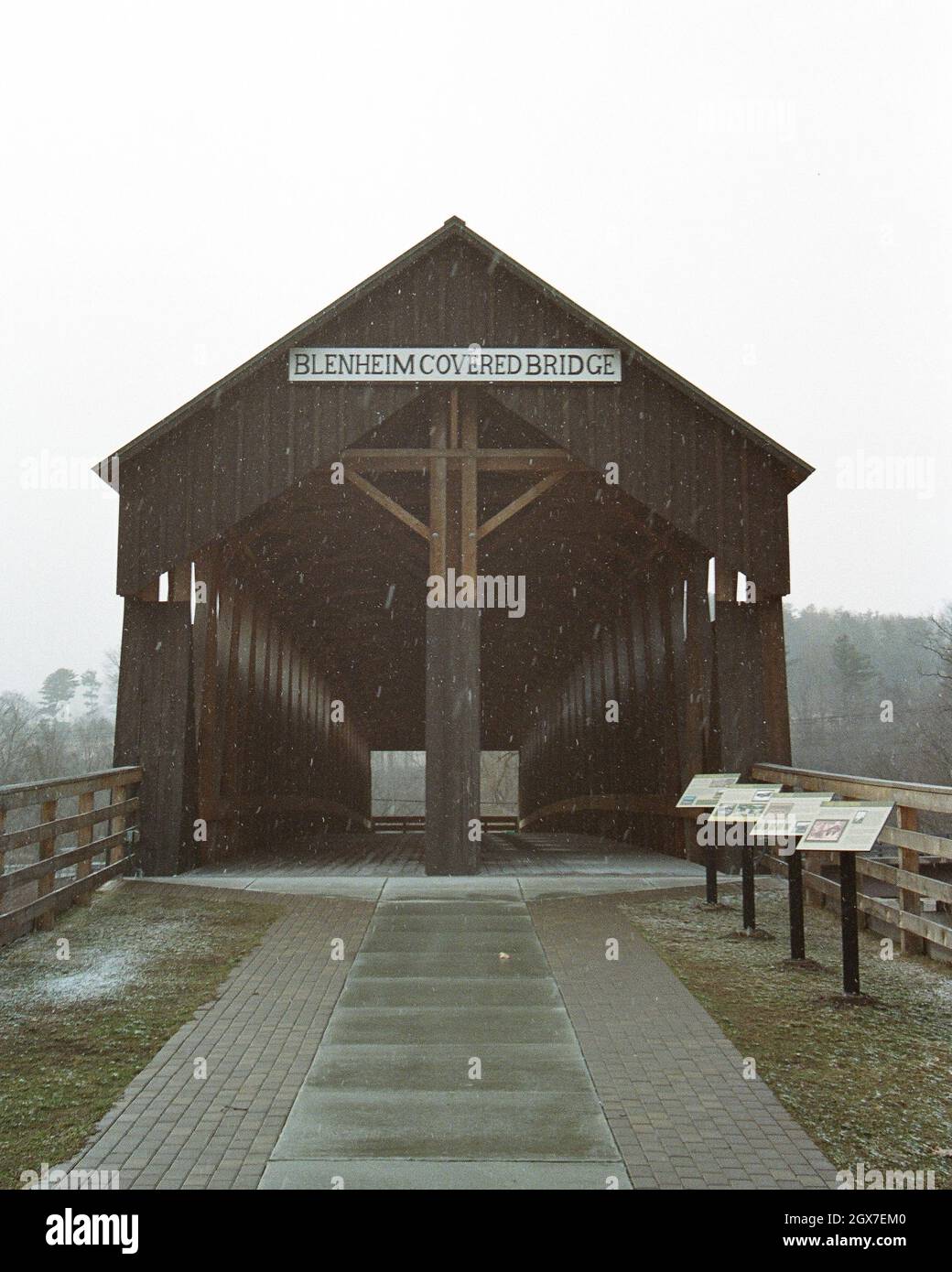Blenheim Covered Bridge, in North Blenheim, in the Catskill Mountains