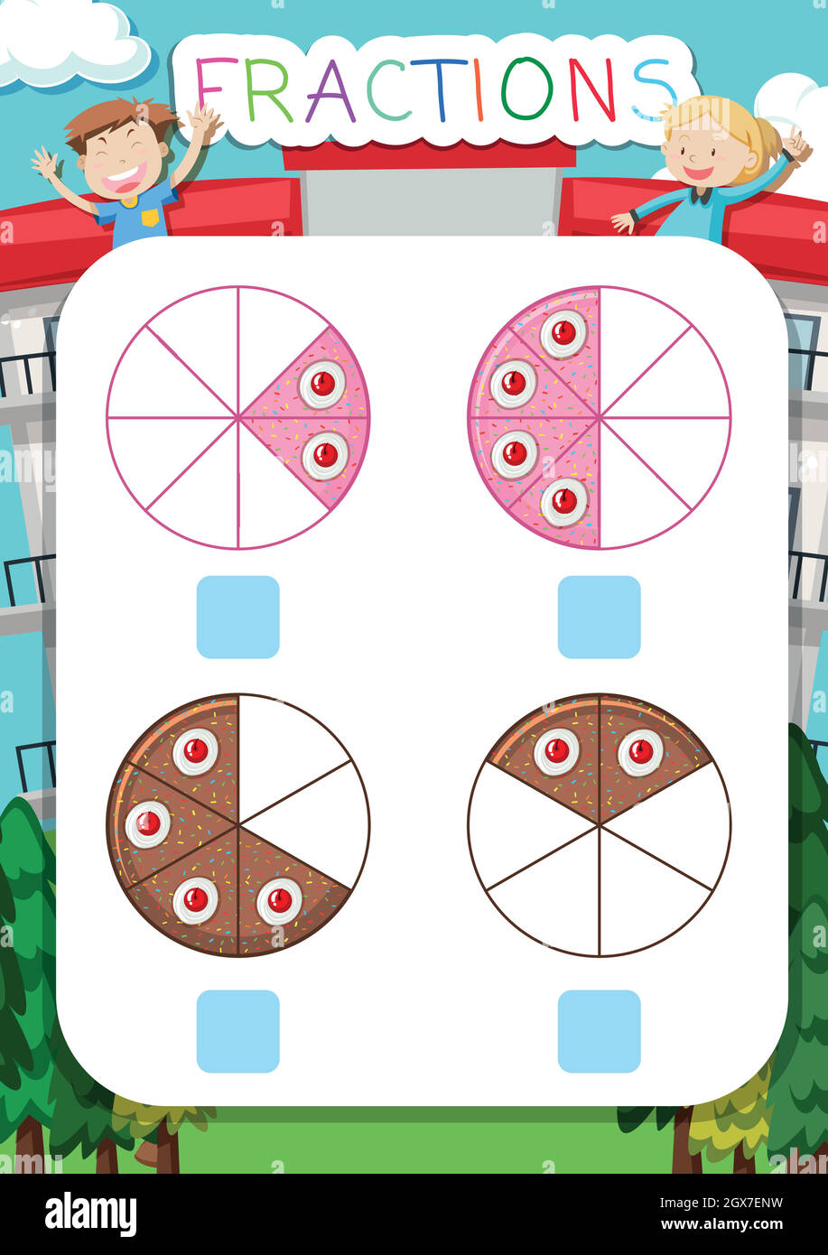 Fractions math hi-res stock photography and images - Alamy