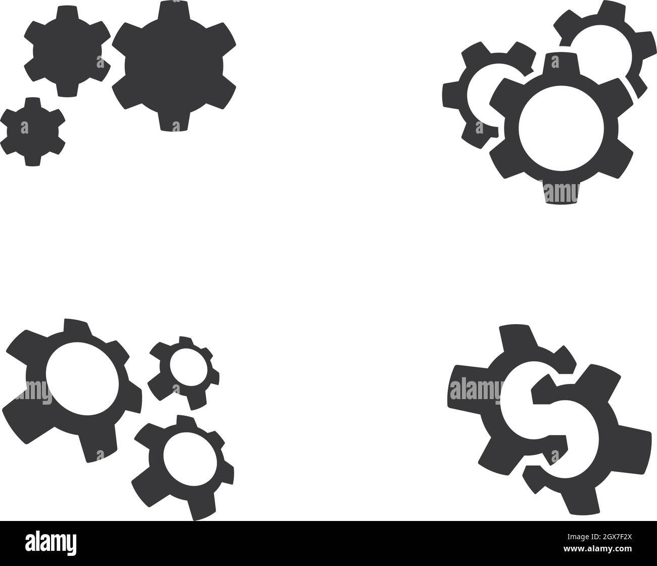 Gear Logo Template vector icon illustration design Stock Vector Image ...