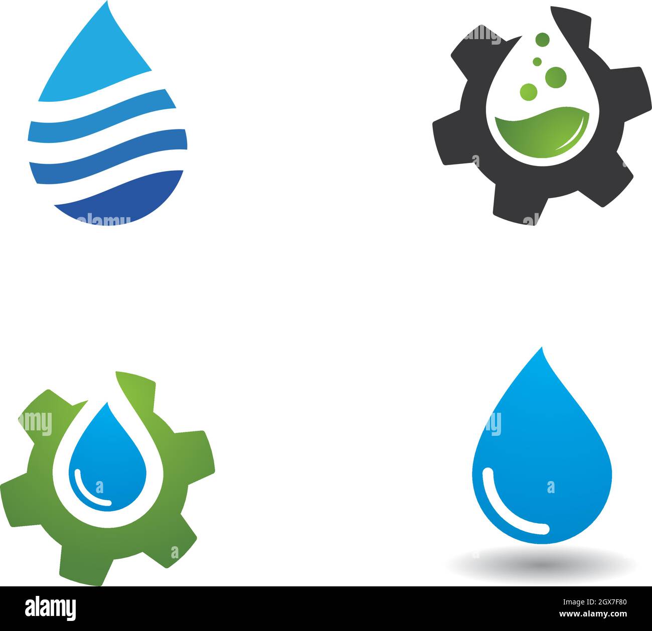 water drop Logo Template vector illustration design Stock Vector