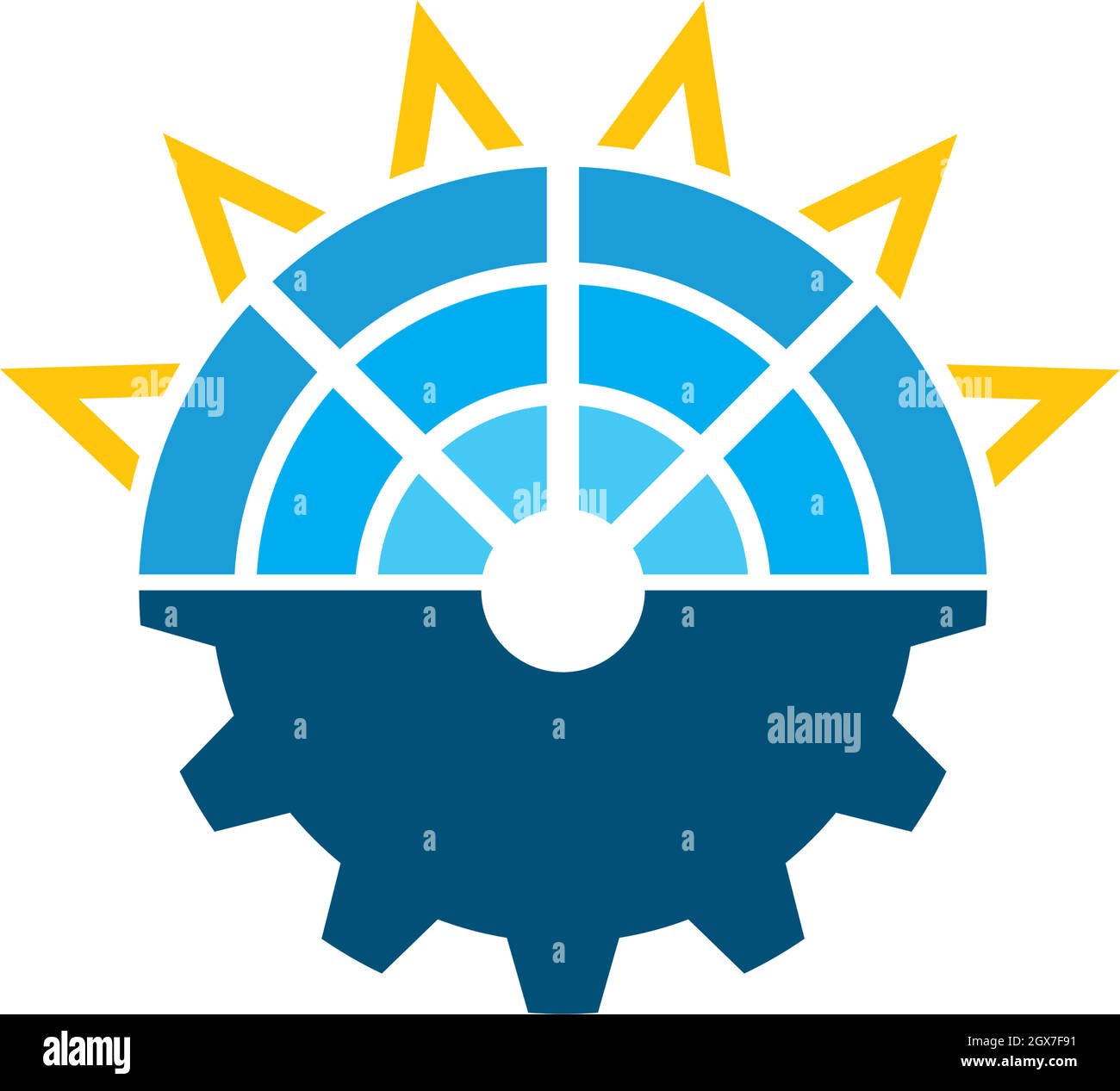 solar panel logo vector icon of natural energy Stock Vector Image & Art ...