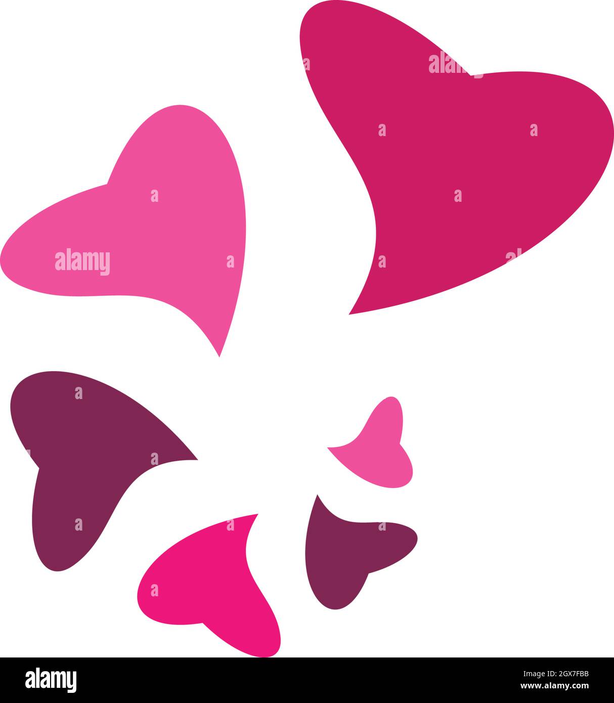 Love Logo Vector icon illustration design Template Stock Vector Image ...