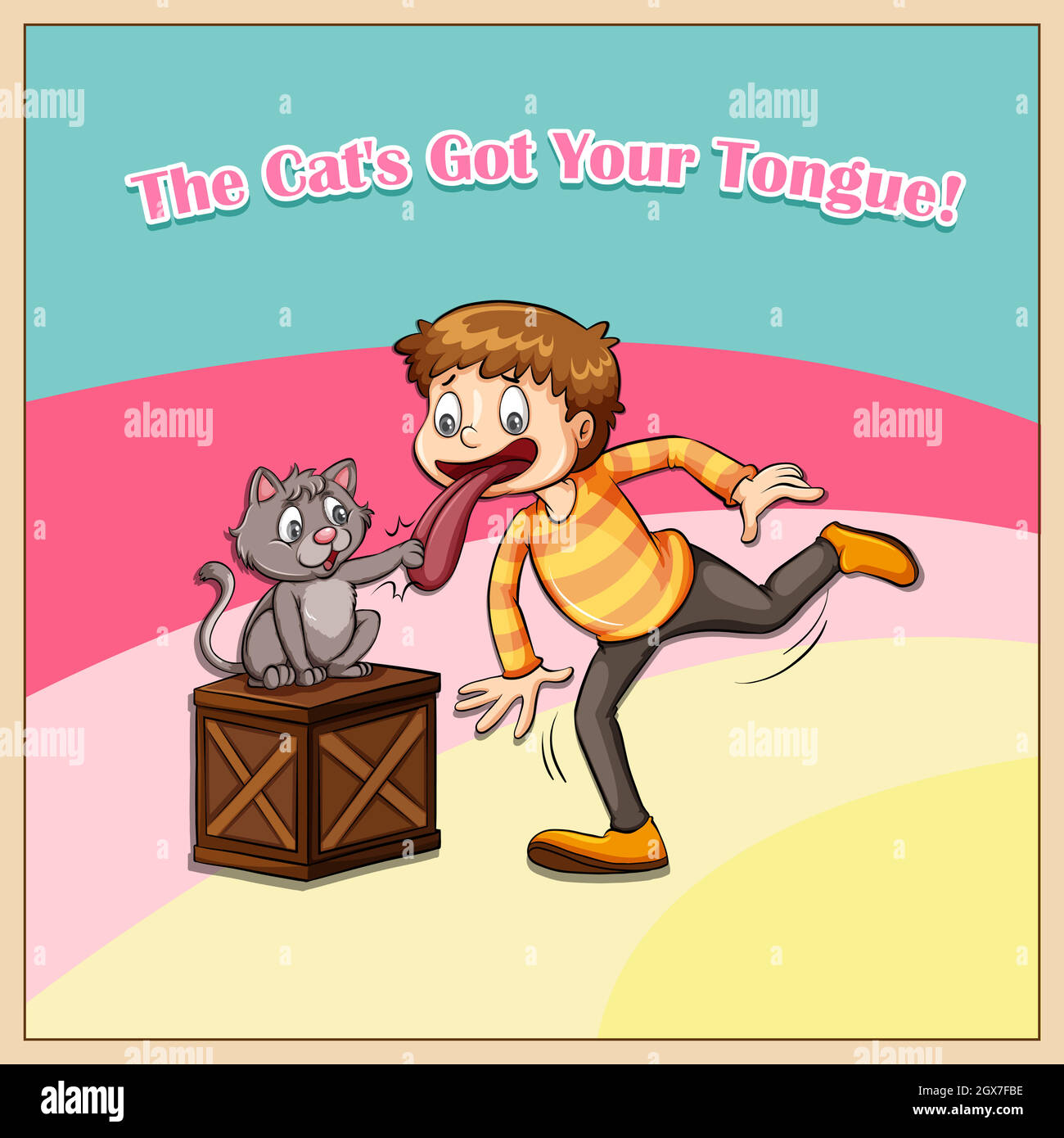 Cat got your tongue Stock Vector Image & Art Alamy
