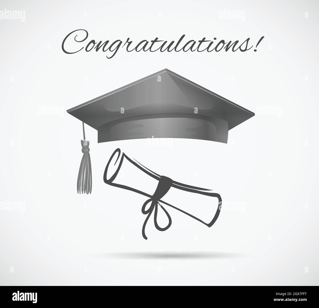 Congratulations card template with graduation cap Stock Vector Image Congratulations card template with graduation cap Stock Vector Image