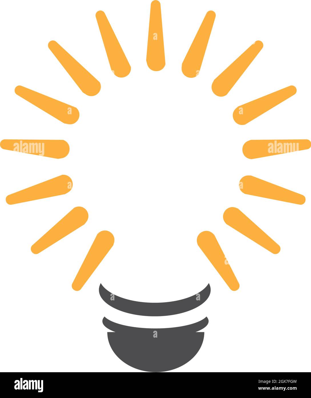 bulb logo vector ilustration template Stock Vector Image & Art - Alamy