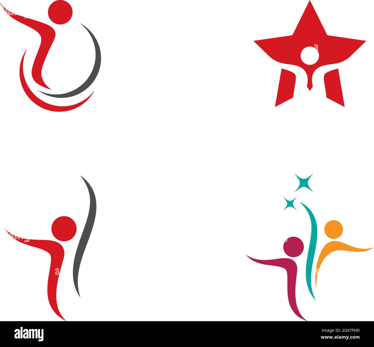 success people logo vector icon template Stock Vector Image & Art - Alamy