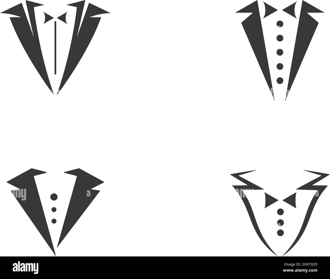 Tuxedo logo vector icon template Stock Vector Image & Art - Alamy