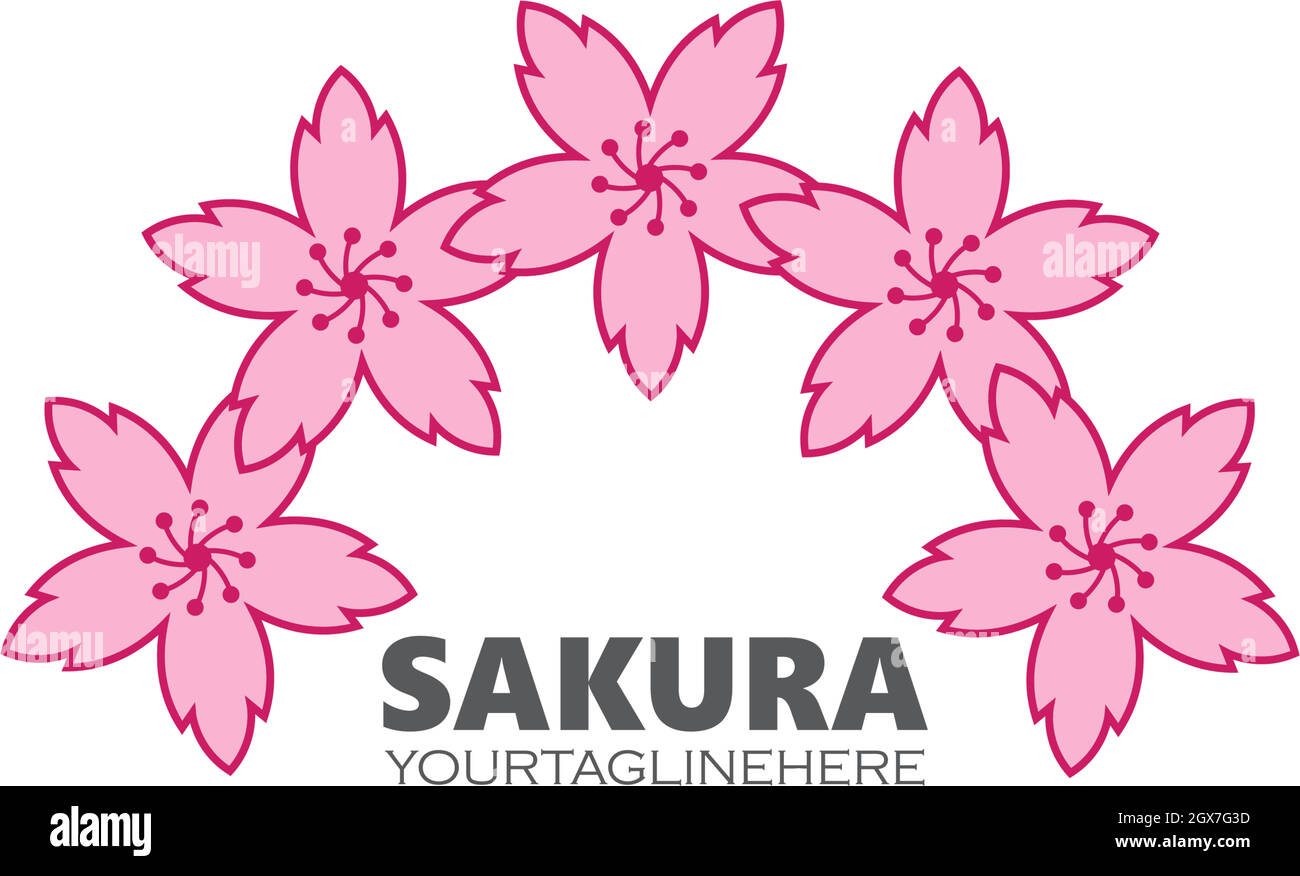 sakura flower vector illustration design Stock Vector Image & Art - Alamy