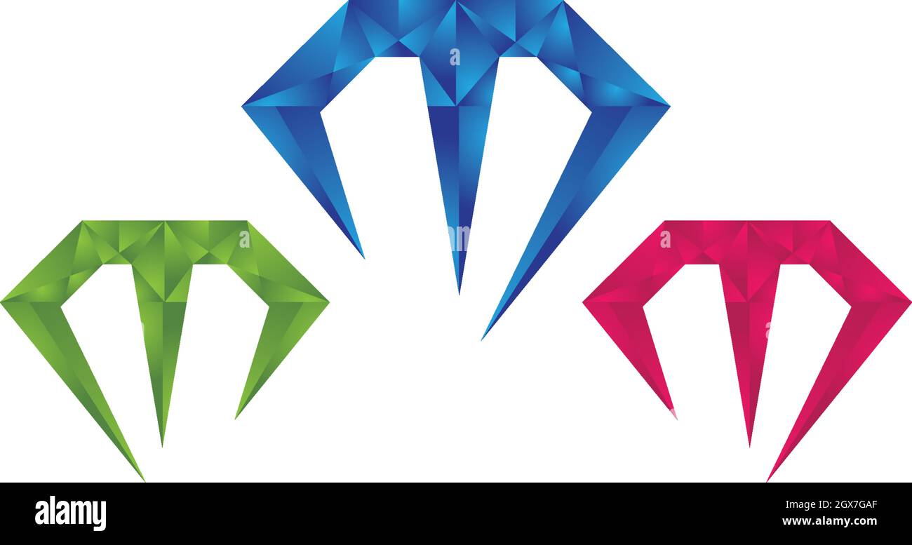 Diamond logo vector icon template Stock Vector Image & Art - Alamy