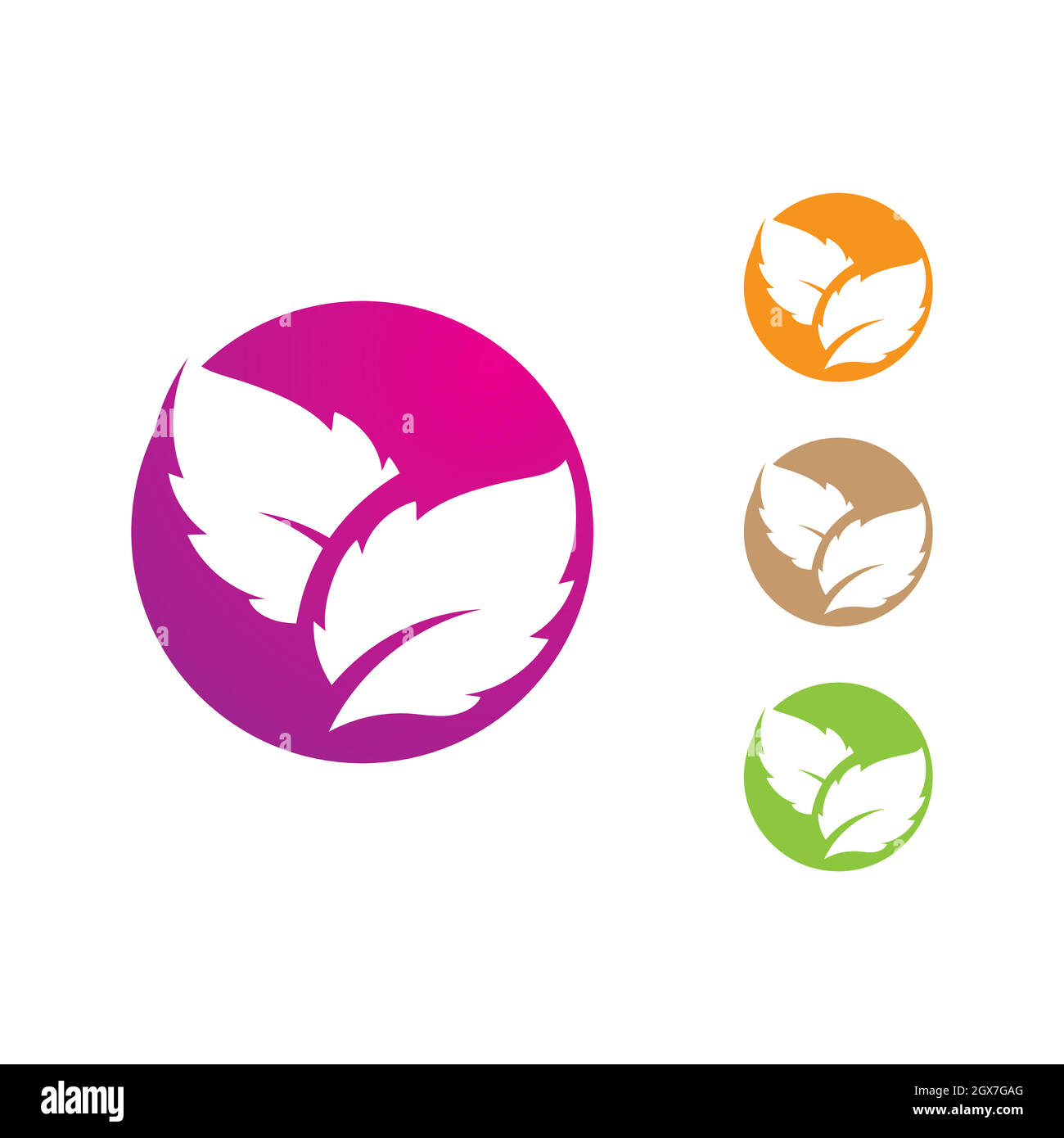 green Tree leaf  logo ecology nature element Stock Vector