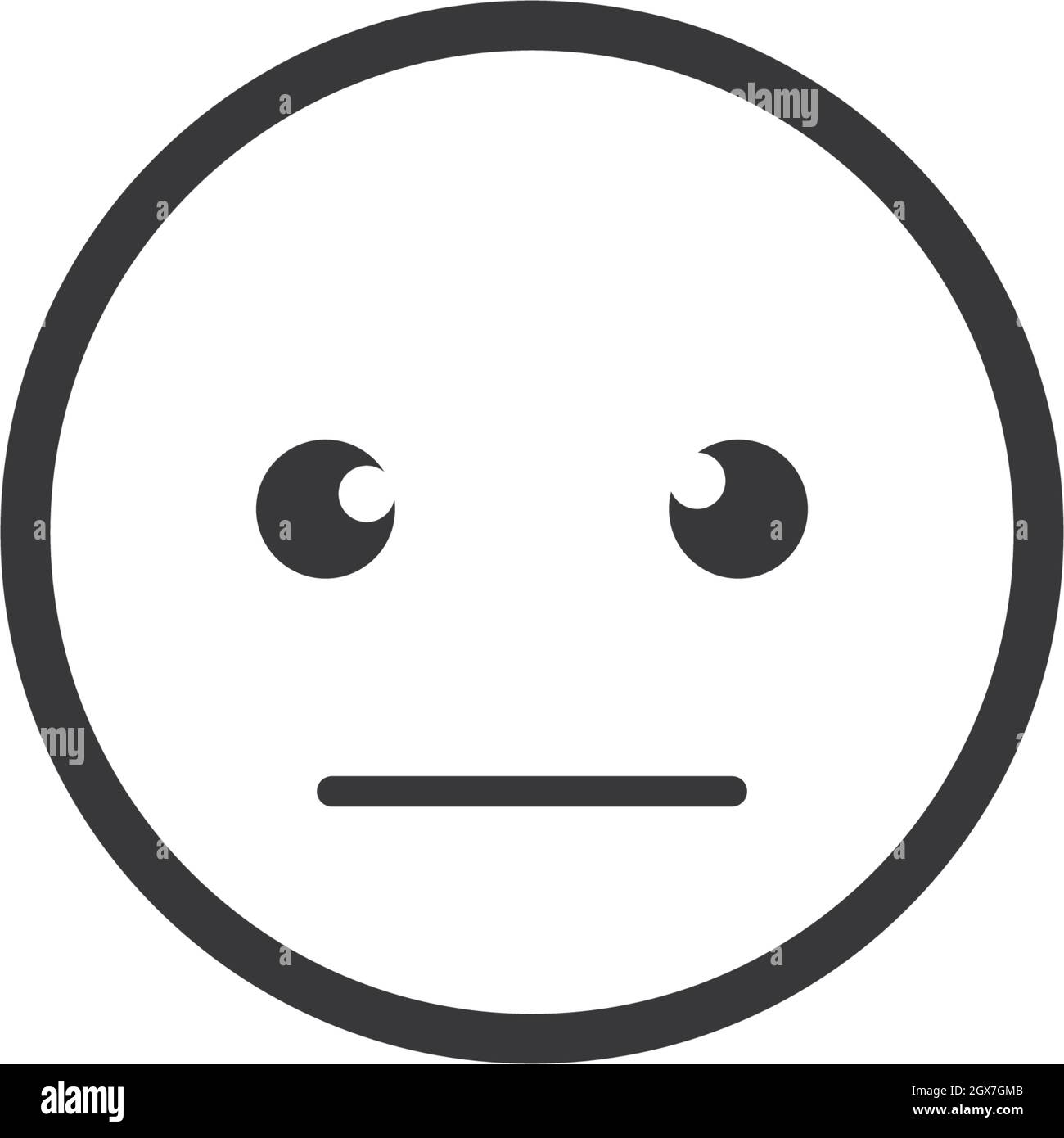 Confused Face Emoticon Black And White