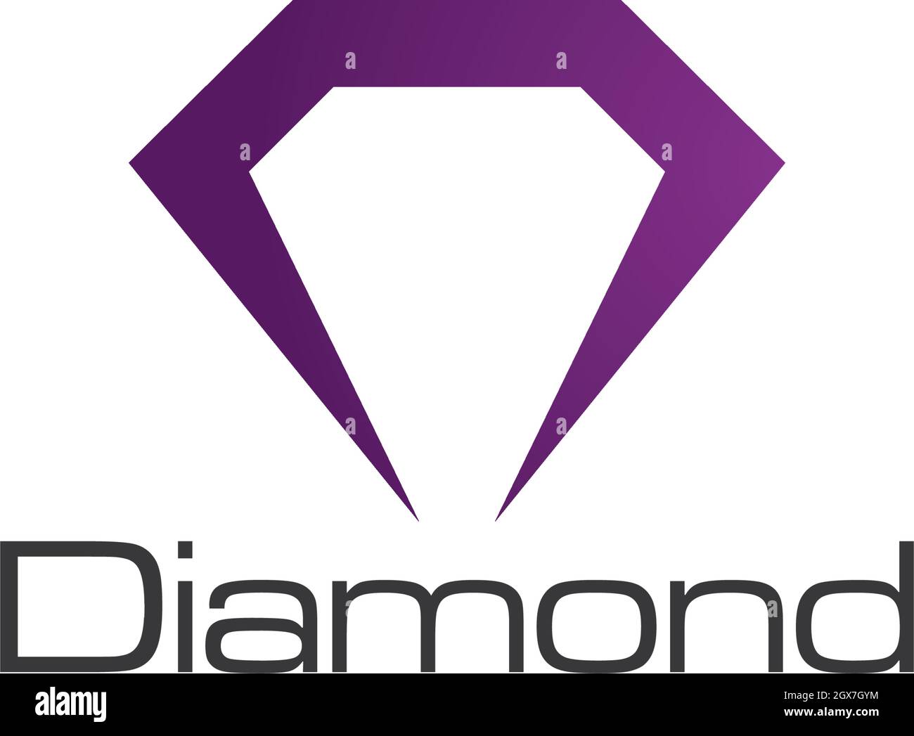 Diamond logo vector icon template Stock Vector Image & Art - Alamy