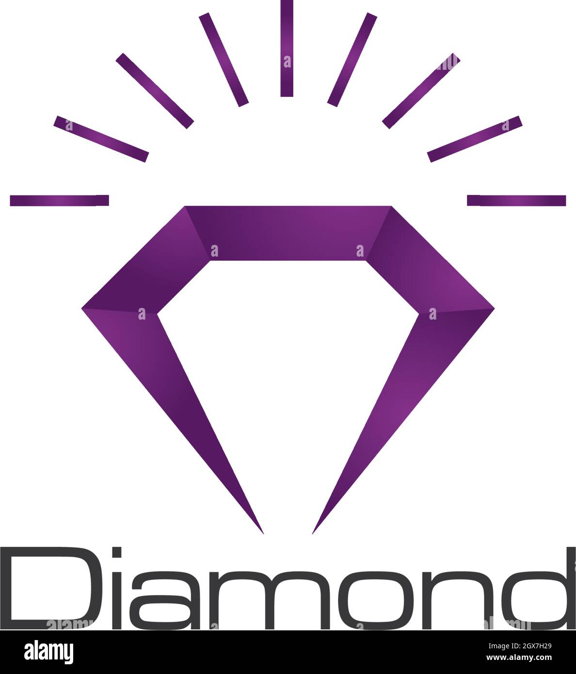 Diamond logo vector icon template Stock Vector Image & Art - Alamy