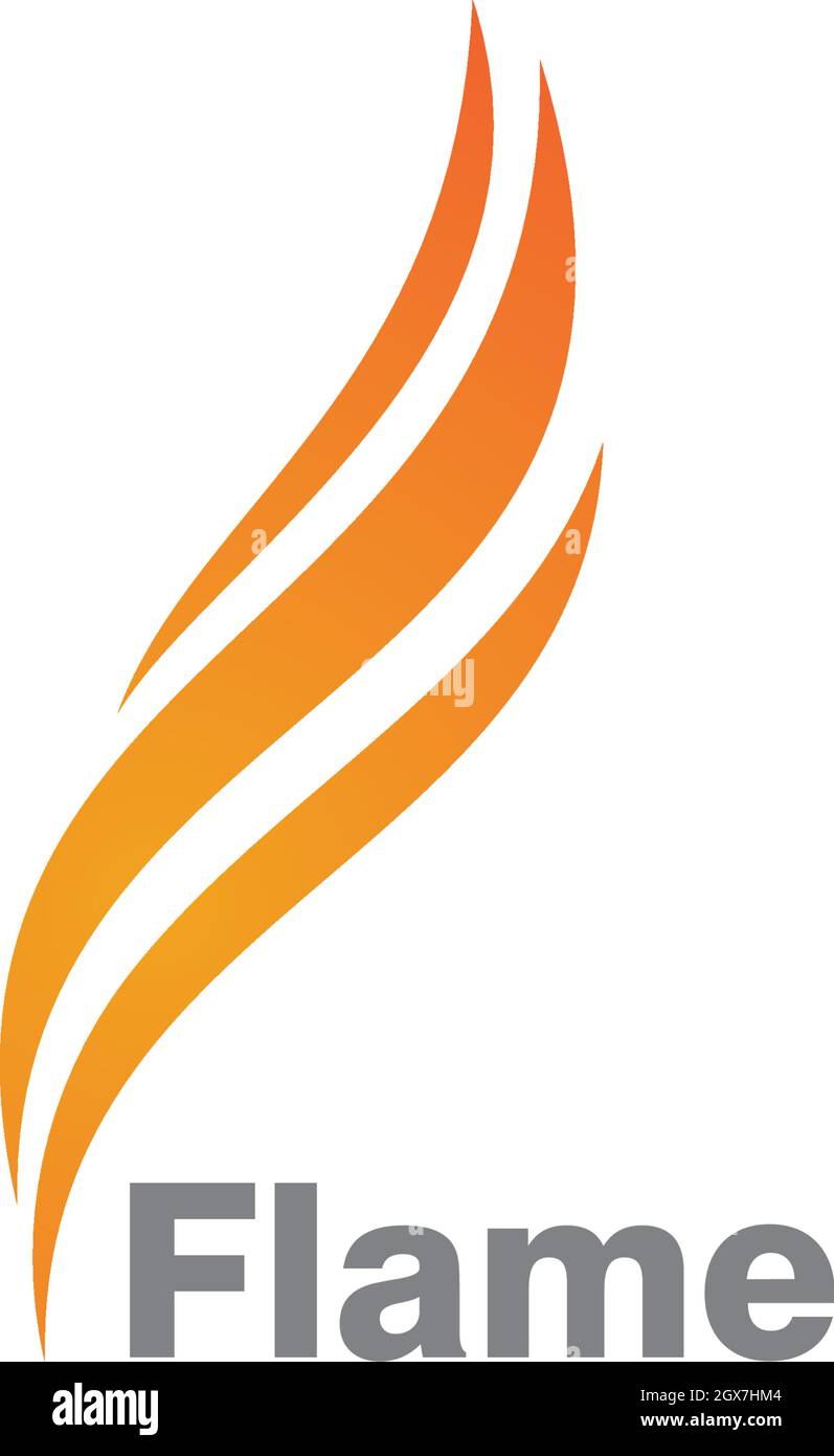 Fire flame Logo Template vector icon Stock Vector Image & Art - Alamy