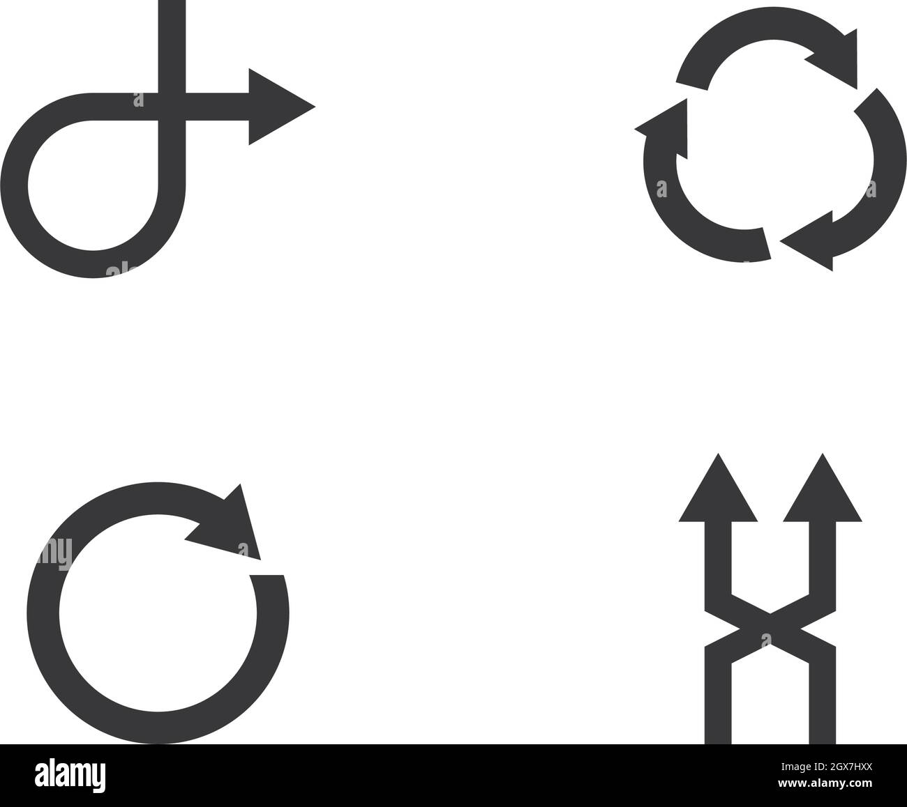 Arrow icon set vector illustration Logo Template design Stock Vector ...