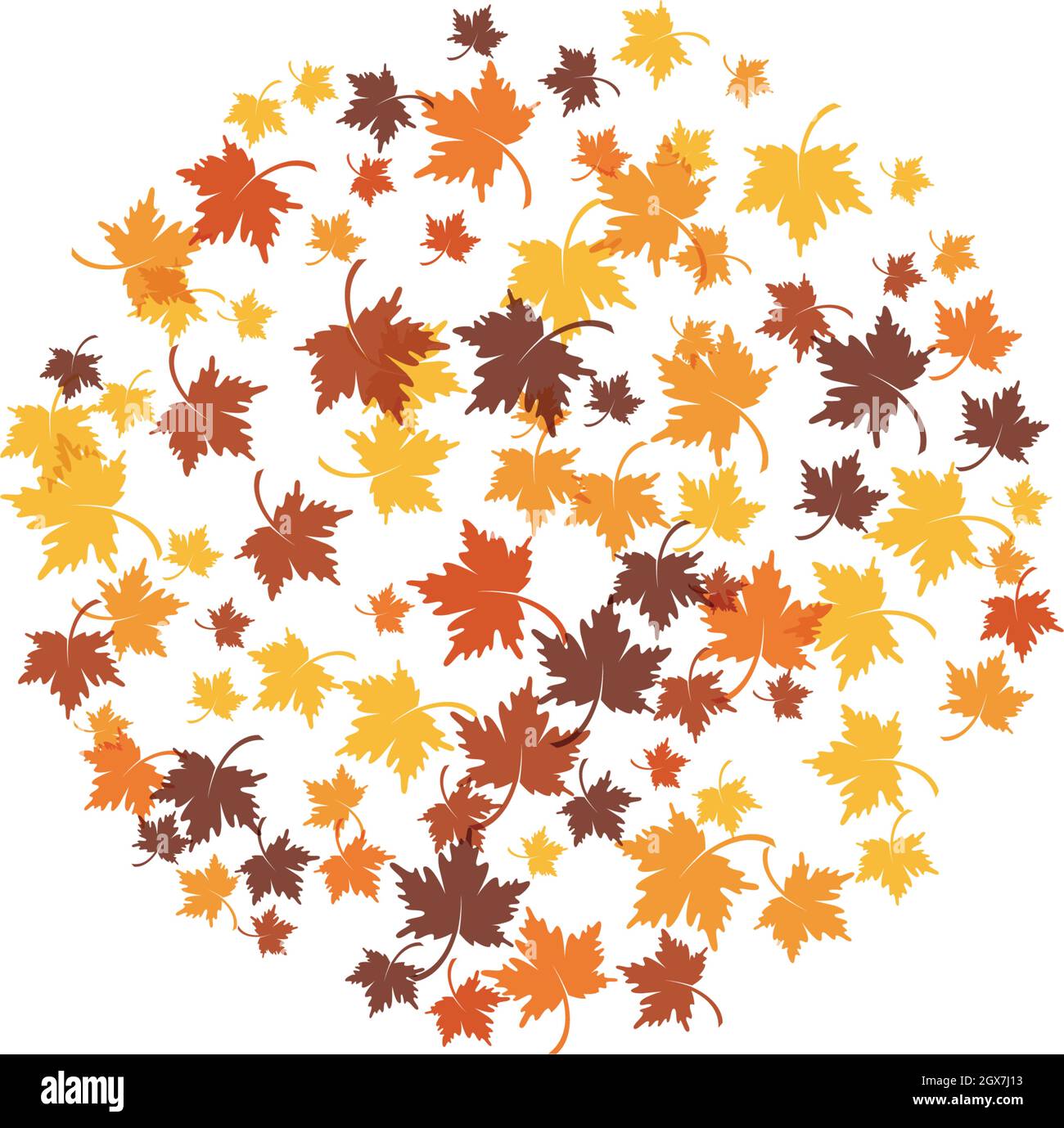autumn Leaf background concept template vector illustration Stock ...