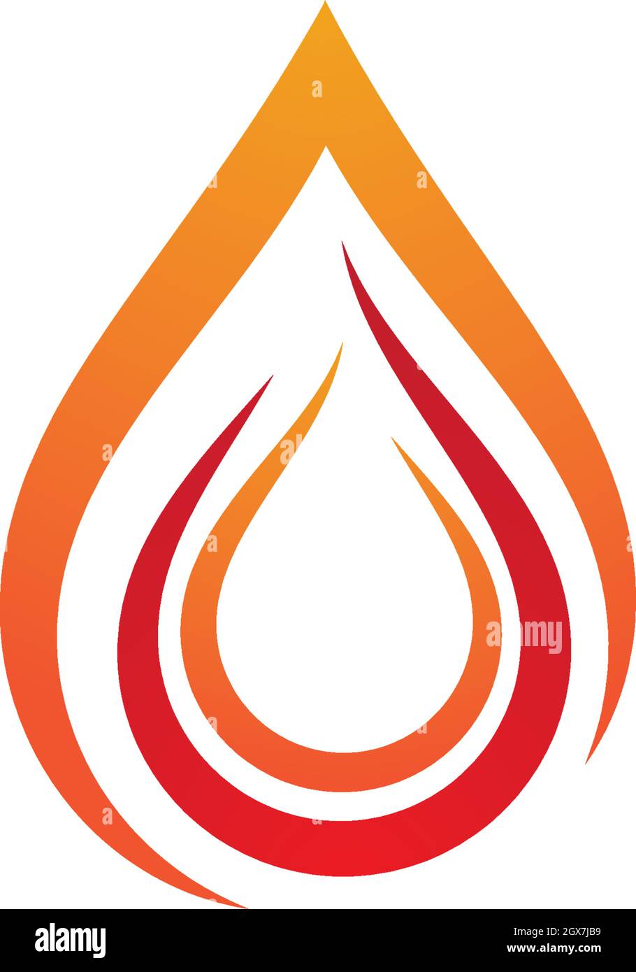 Fire flame Logo Template vector icon Oil, gas and energy logo concept ...