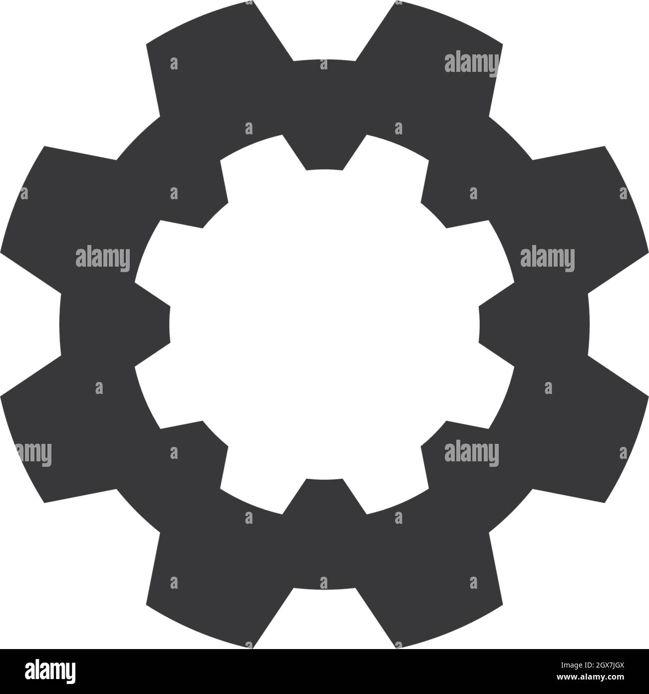 Gear vector icon illustration template design Stock Vector Image & Art ...