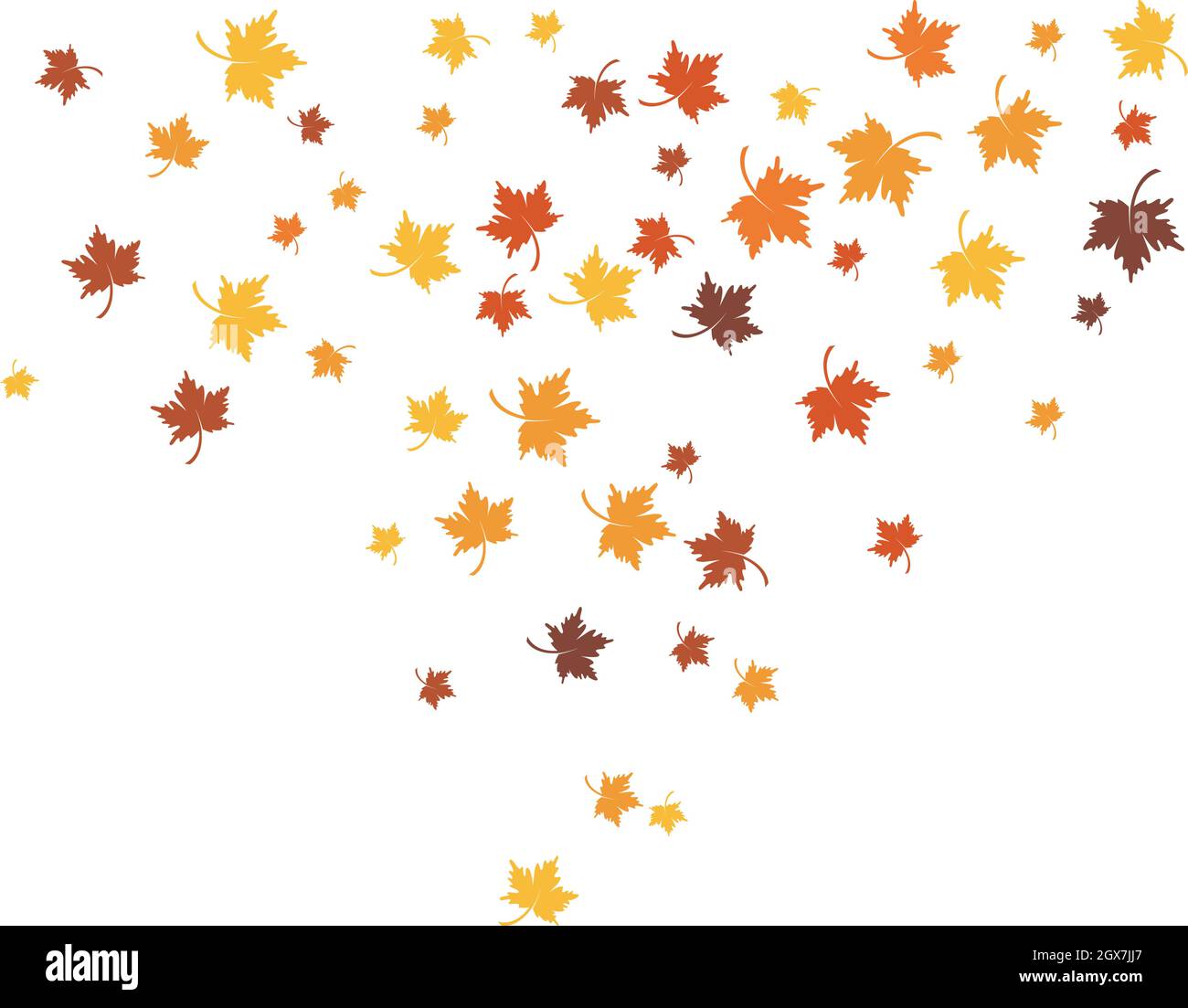 autumn Leaf background concept template vector illustration Stock ...