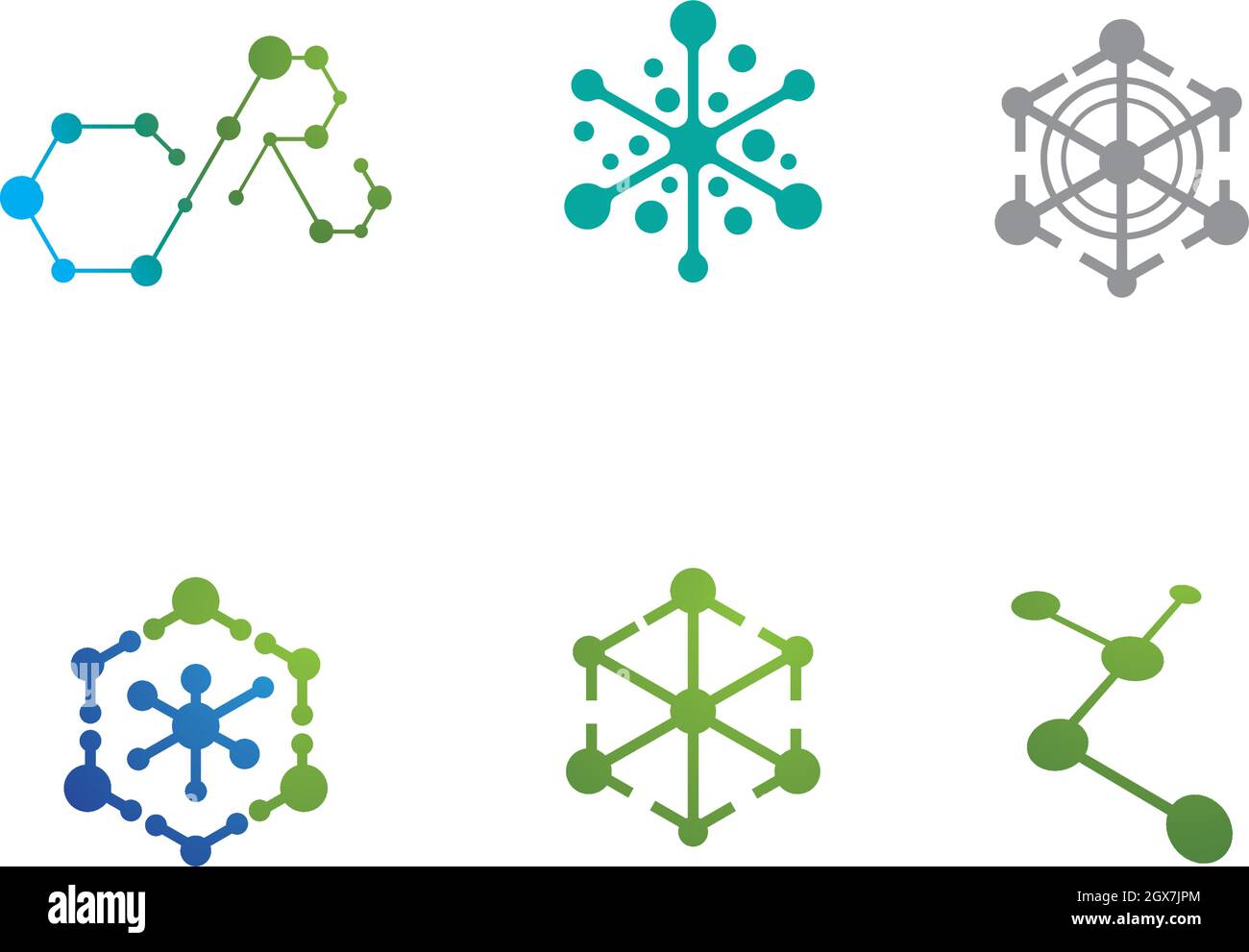 molecule logo vector icon template icon template Stock Vector