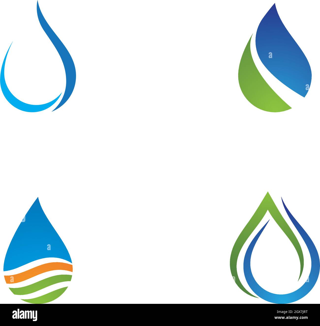 water drop Logo Template vector illustration design Stock Vector Image ...