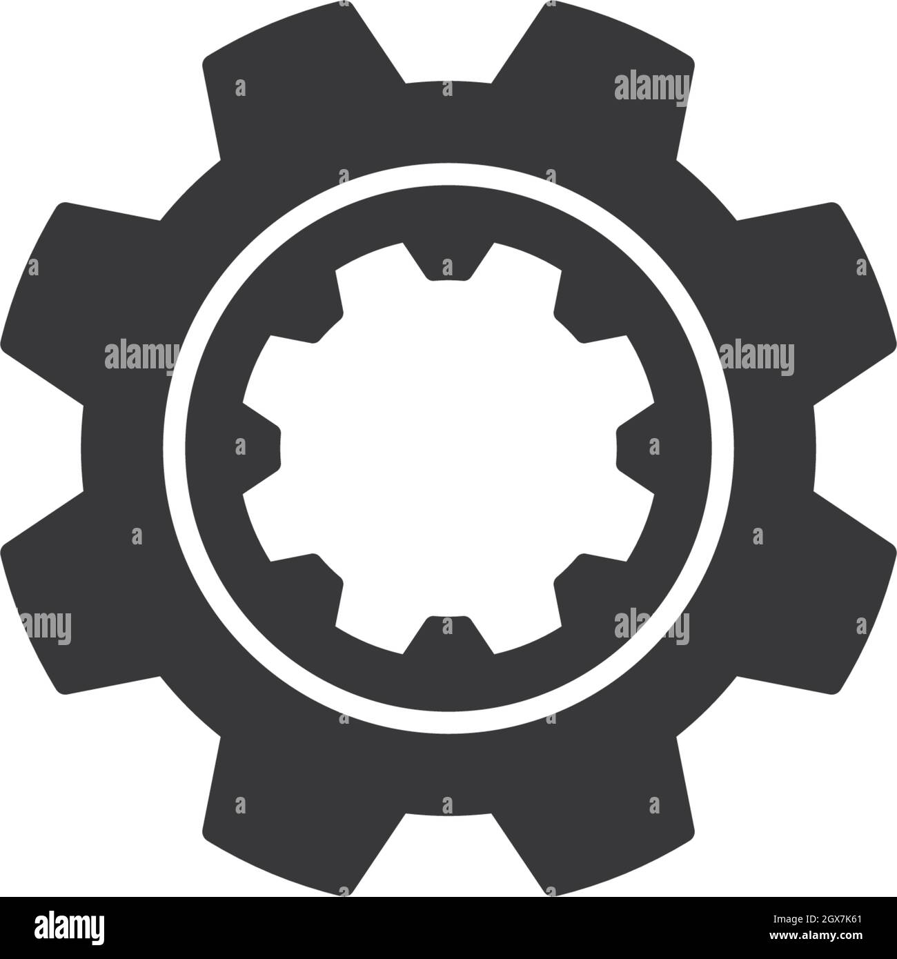 Gear vector icon illustration template design Stock Vector Image & Art ...