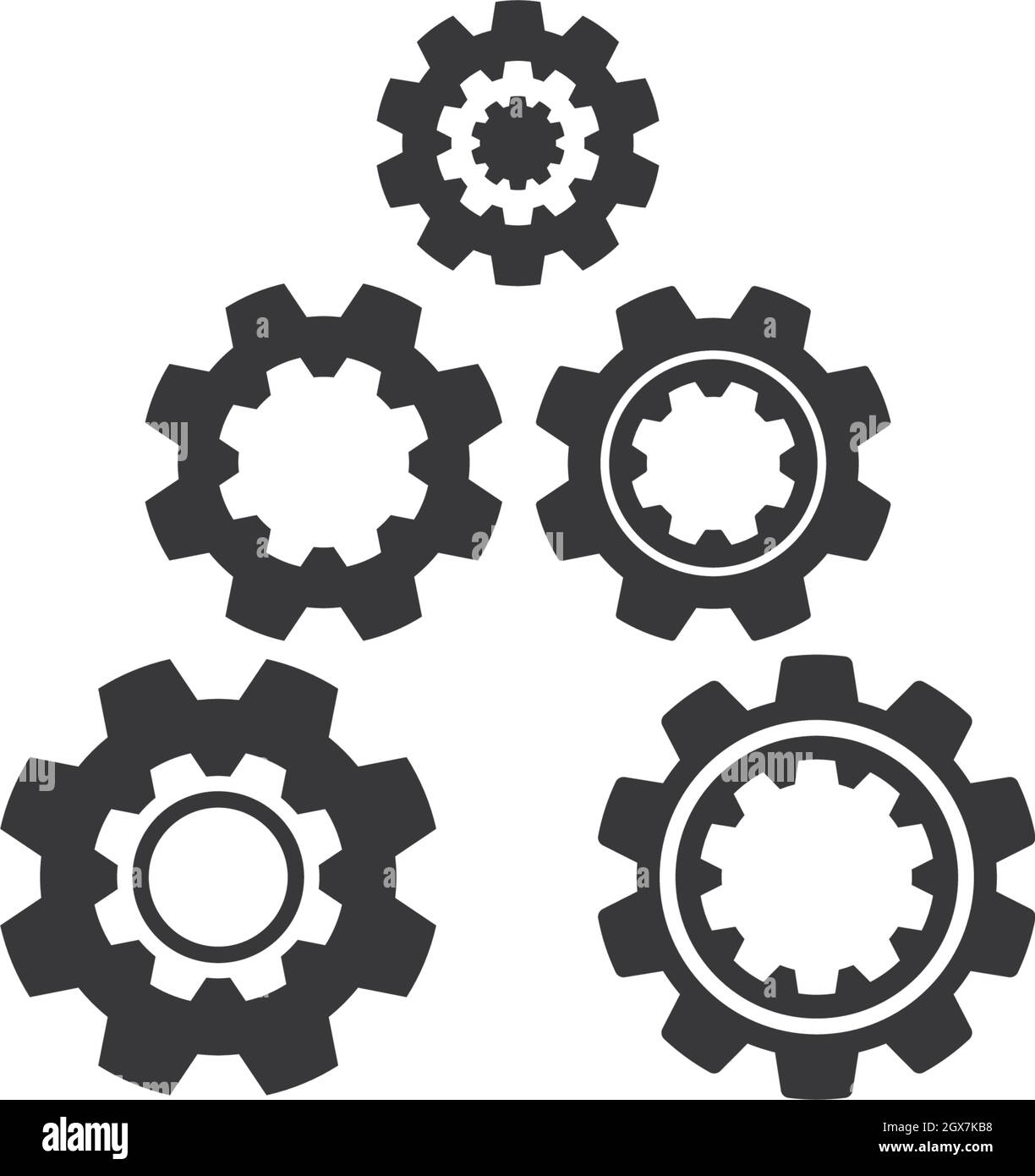 Gear vector icon illustration template design Stock Vector Image & Art ...