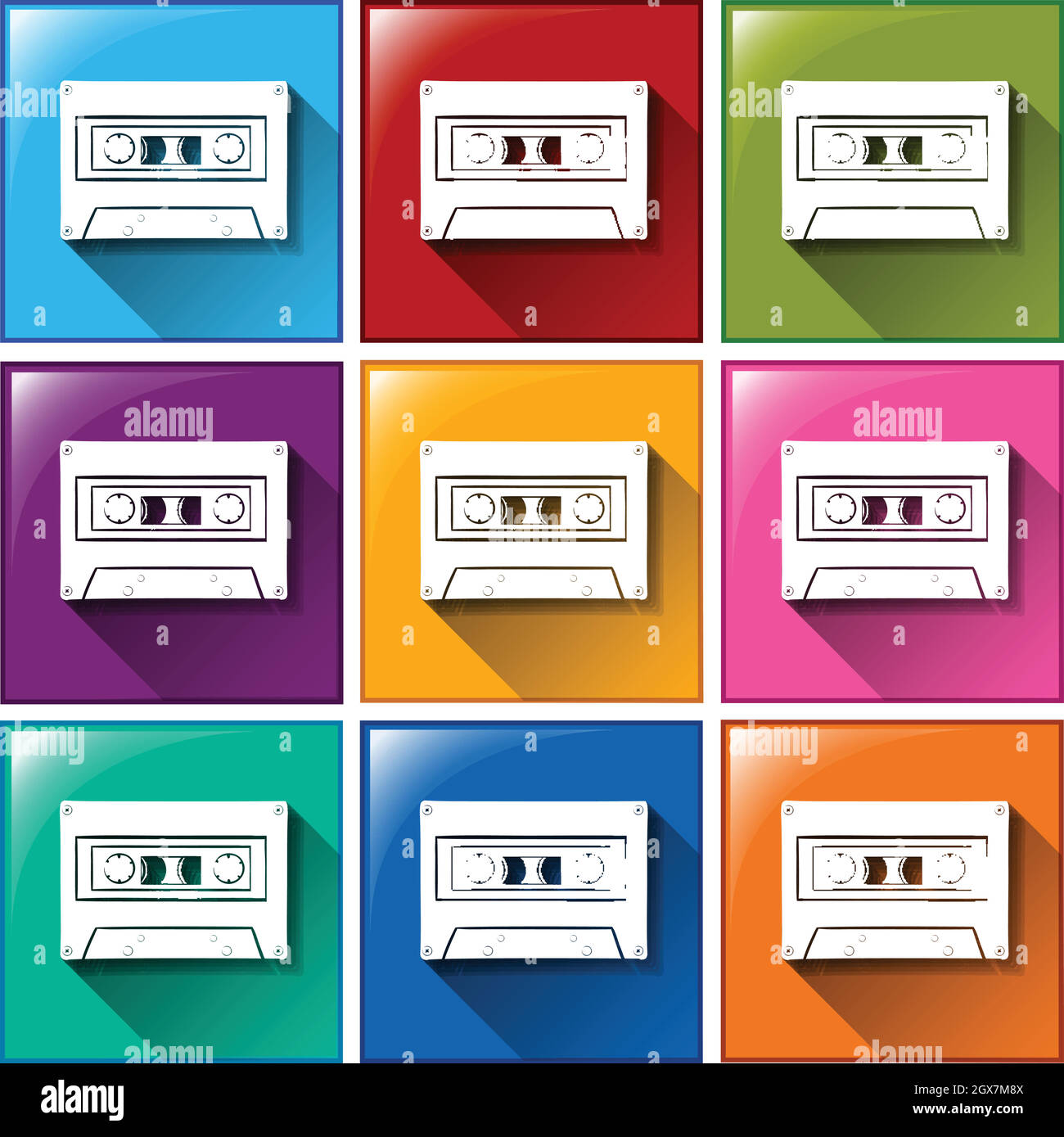 Radio and cassette Stock Vector Images - Alamy