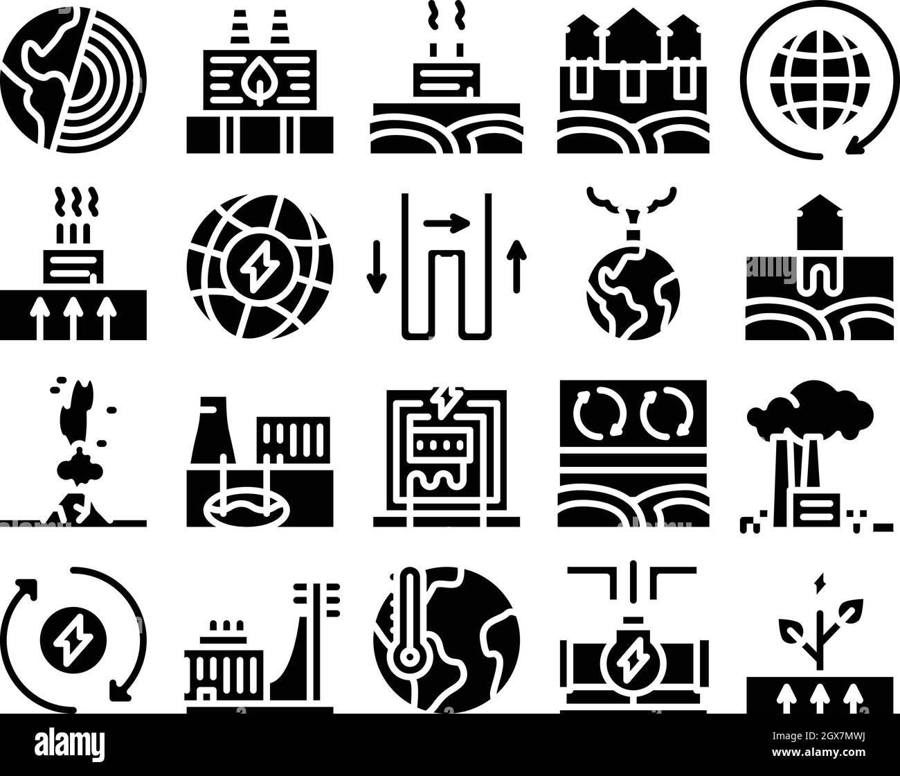 Geothermal energy Stock Vector Images - Alamy