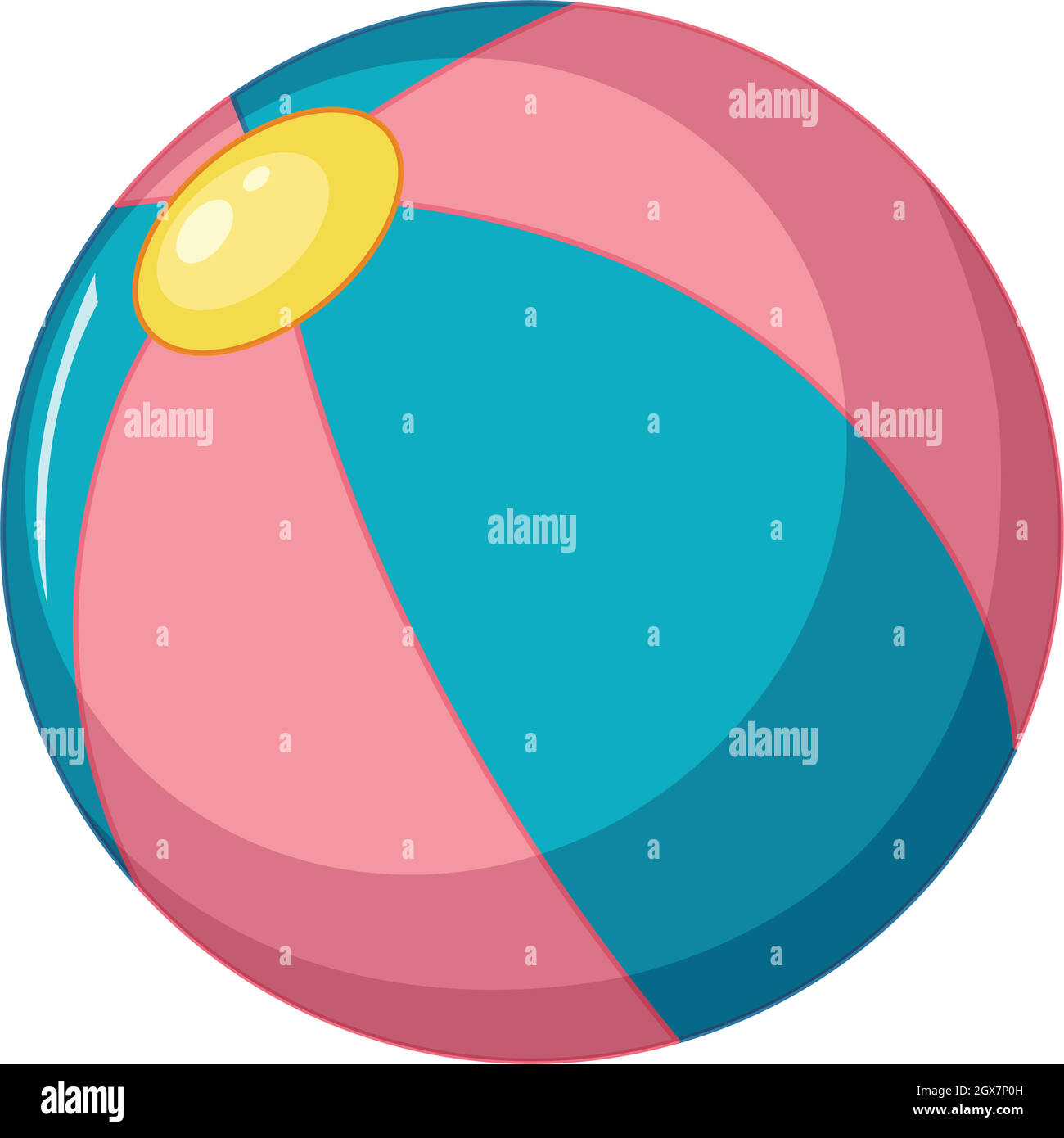 Isolated beach ball on white Stock Vector Image & Art - Alamy