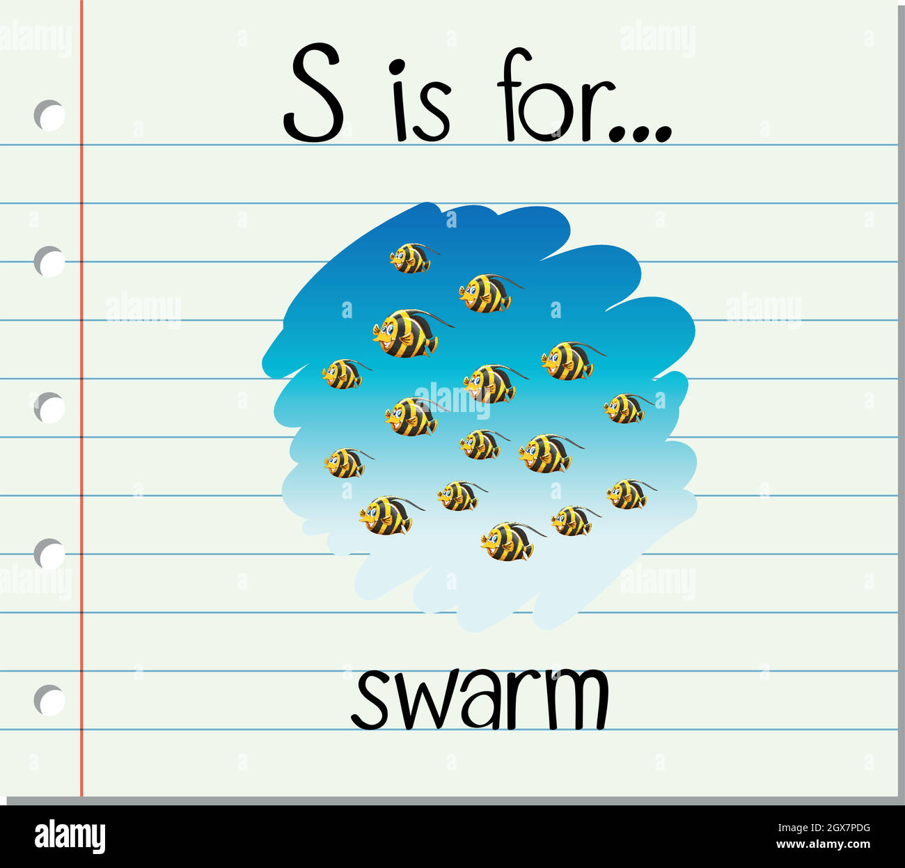 Flashcard letter S is for swarm Stock Vector Image & Art - Alamy