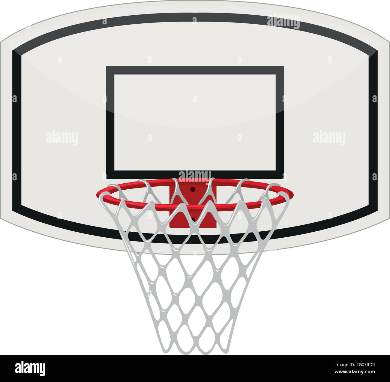Basketball ring with net Stock Vector Image & Art Alamy