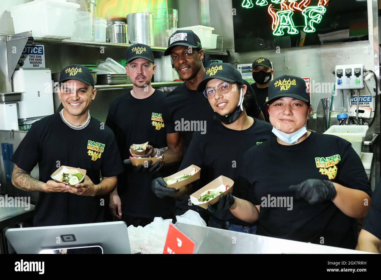 LOS ANGELES, CALIFORNIA, USA OCTOBER 04 Tacos AF CoOwner Brandon