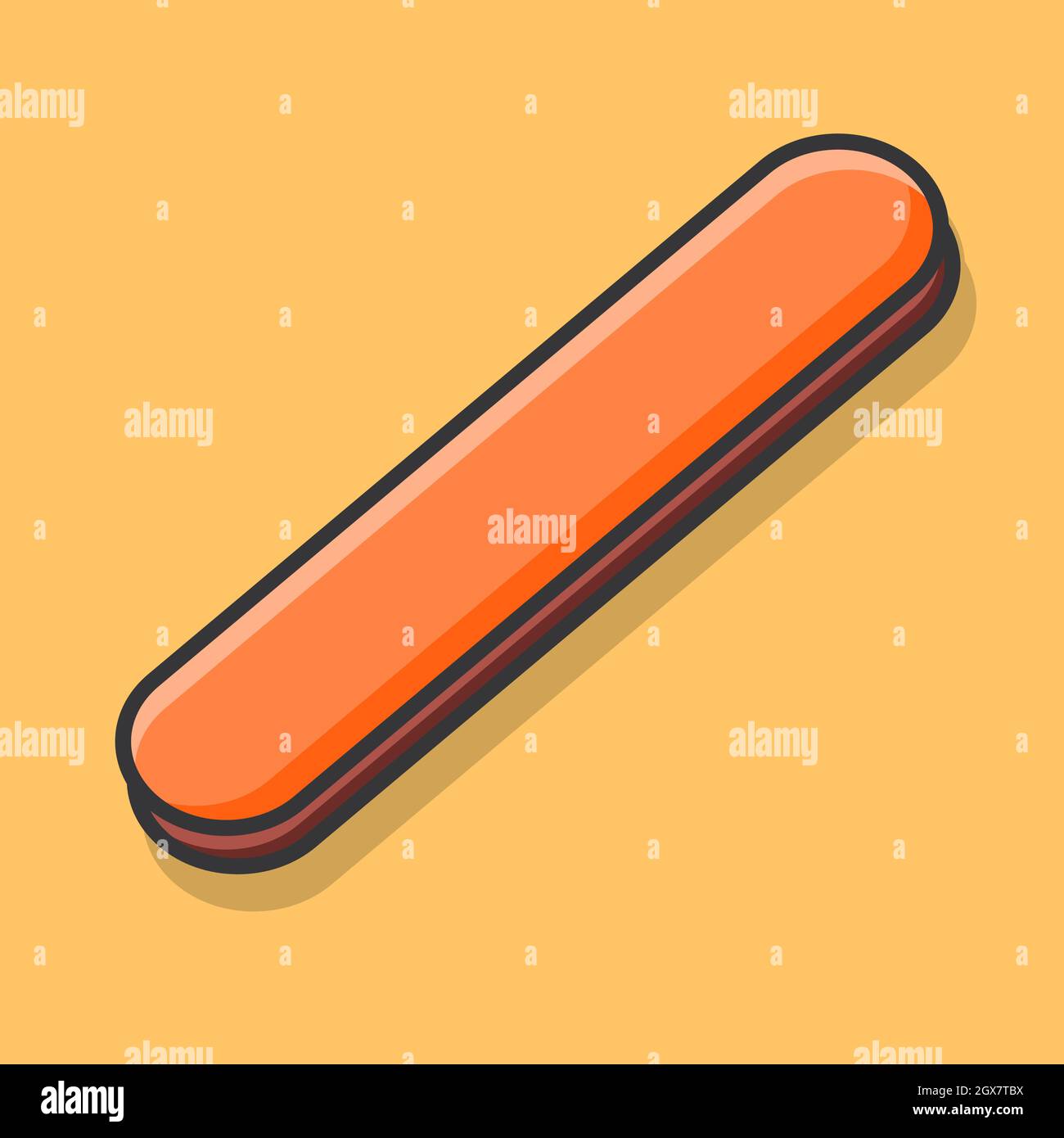 tongue depressor isolated cartoon vector illustration in flat style