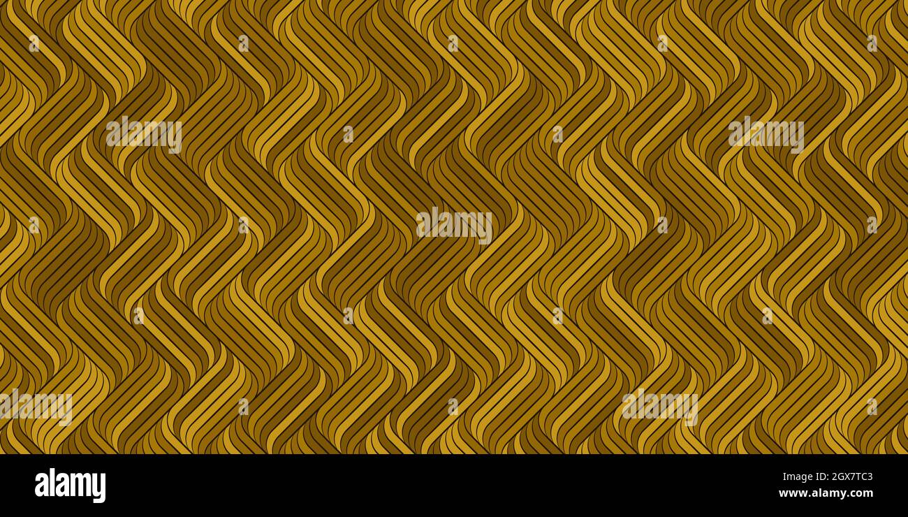 Geometric pattern with stripes lines waves brown color modern background for carpet,wallpaper,clothing,wrapping,batik,fabric Stock Vector