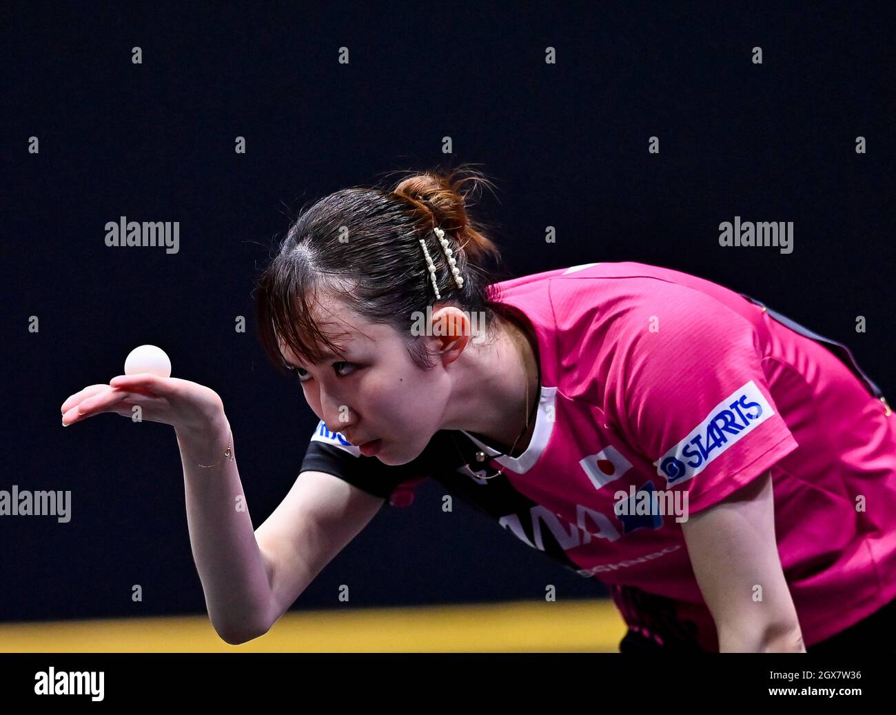 Doha, Qatar. 4th Oct, 2021. Hayata Hina of Japan competes during the ...