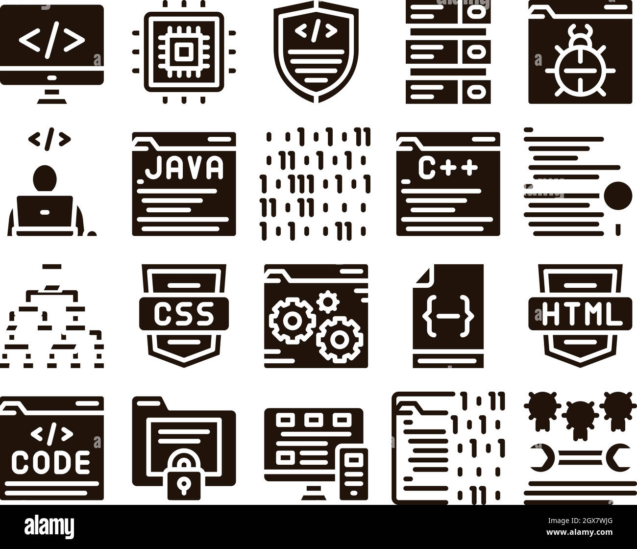 Coding Stock Vector Images - Alamy