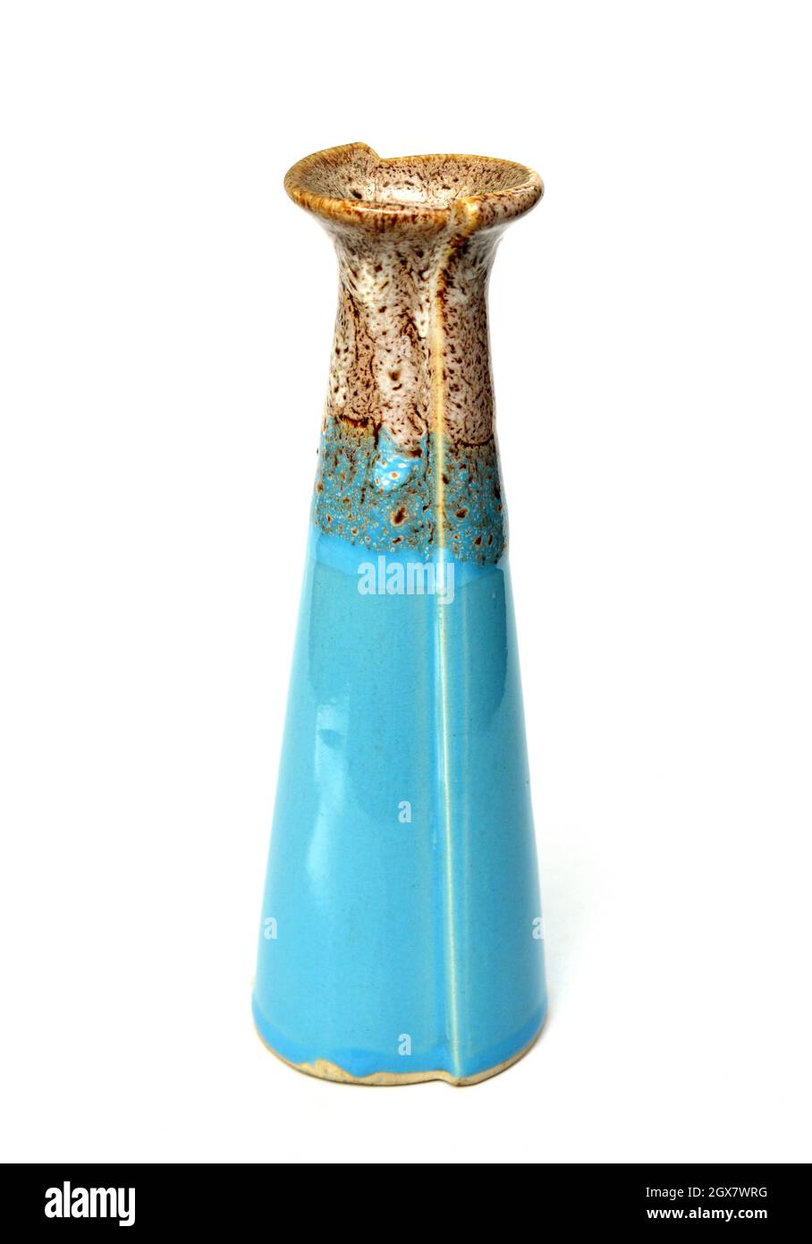 blue vase isolated on white Stock Photo