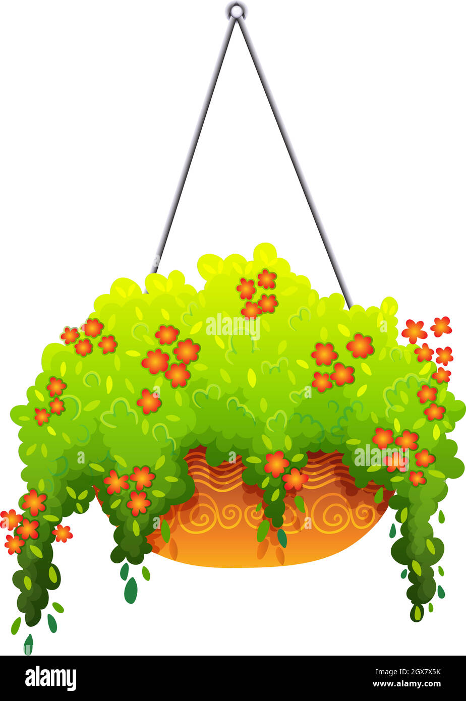 Hanging houseplant decoration Stock Vector Images