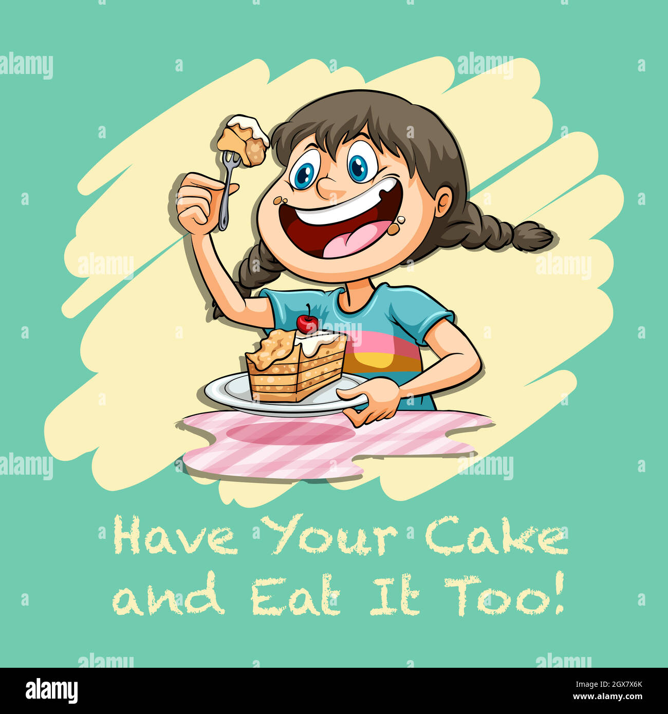 Have your cake and eat it too Stock Vector Image & Art Alamy