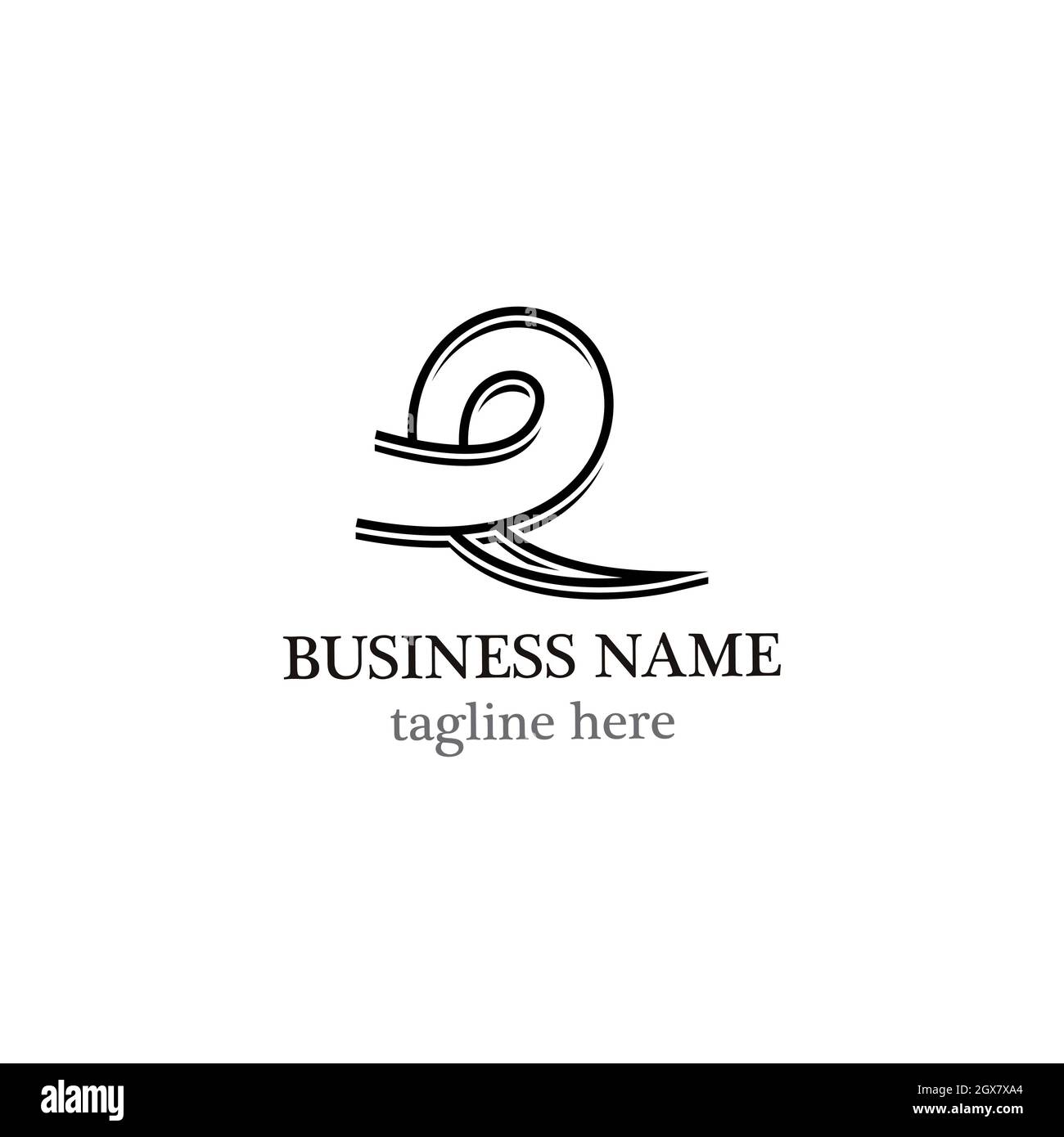 Letter logo business template vector icon Stock Photo