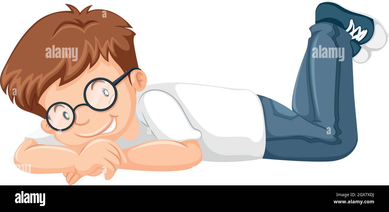 Little boy with blue jeans Stock Vector Image & Art - Alamy