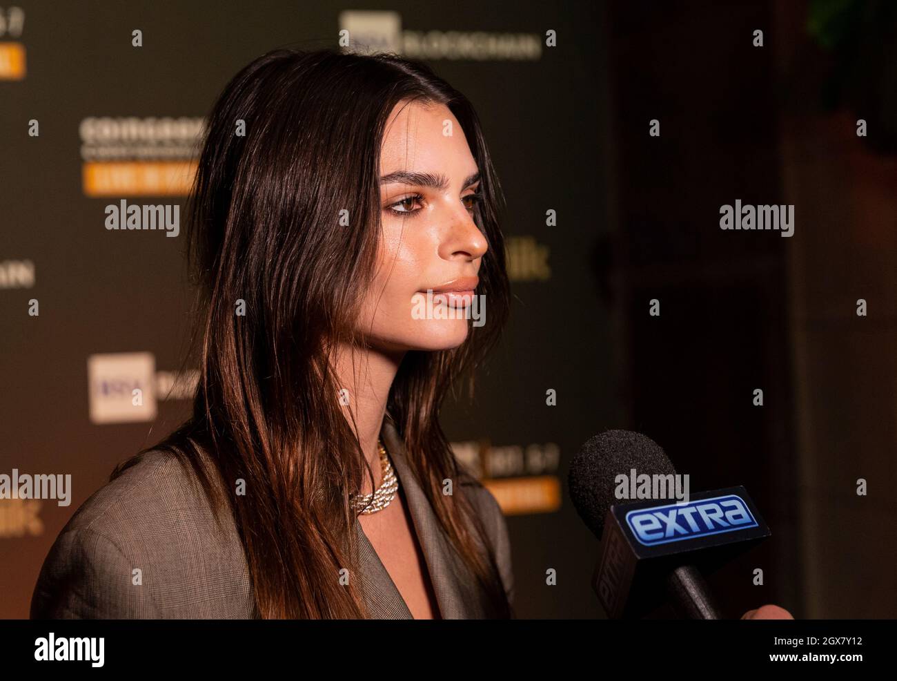 New York, NY - October 4, 2021: Emily Ratajkowski attends CoinGeek