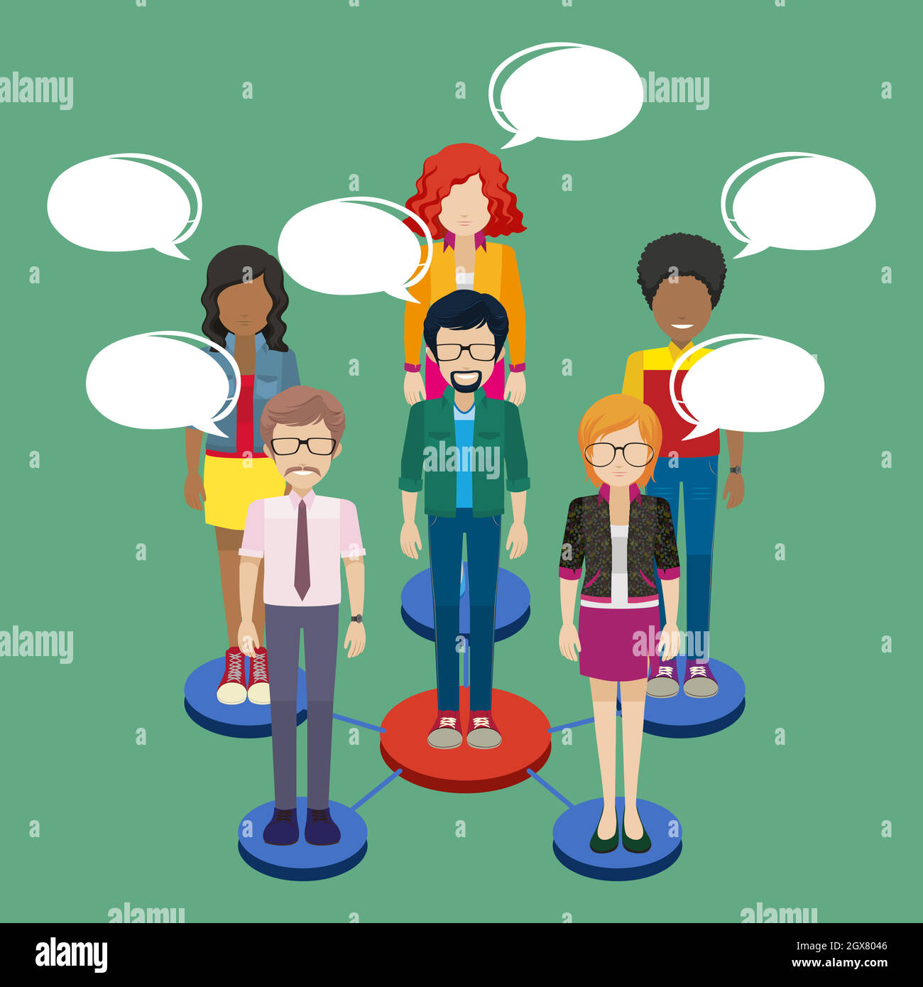 A group of people Stock Vector Image & Art - Alamy