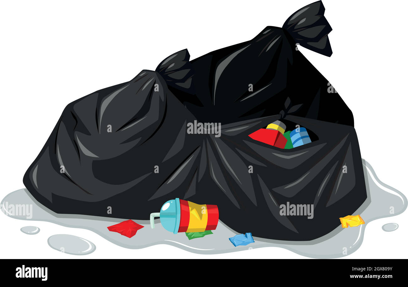 Rubbish bags and dirty trash Stock Vector Image & Art Alamy