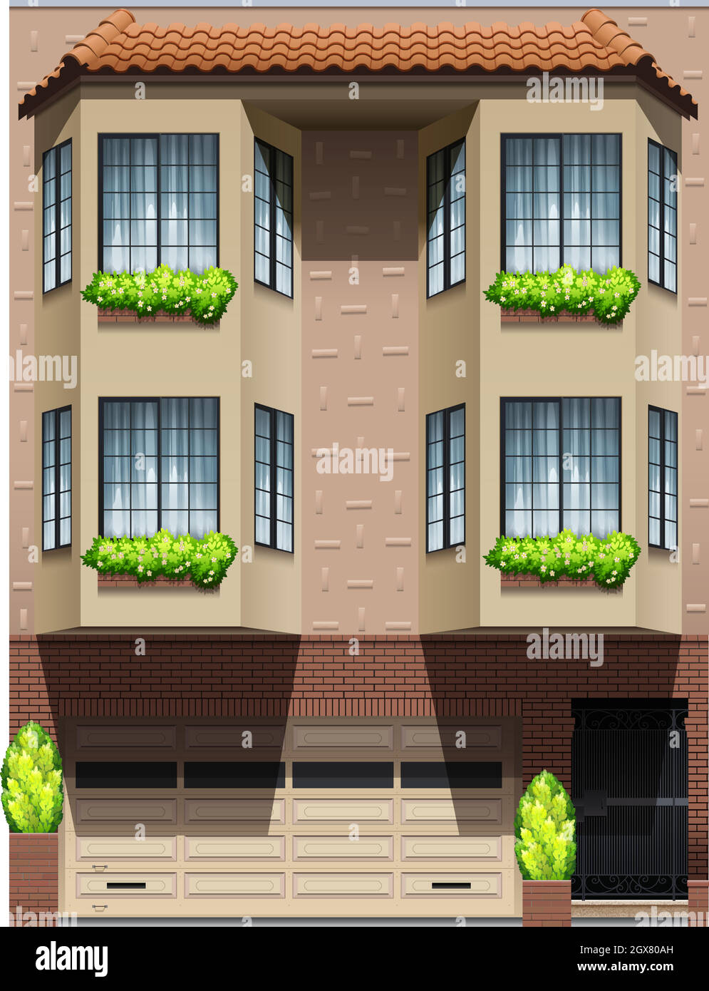 Door house side view Stock Vector Images - Alamy