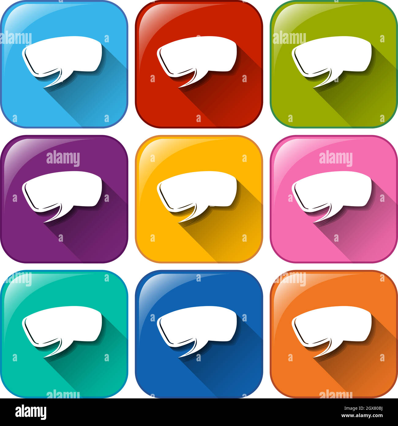 Empty callout icons Stock Vector Image & Art - Alamy